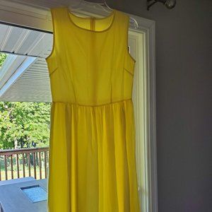 Sleeveless Yellow Dress